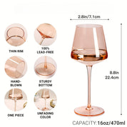 Modern Wine Glasses | Set Of Six · Homefinn