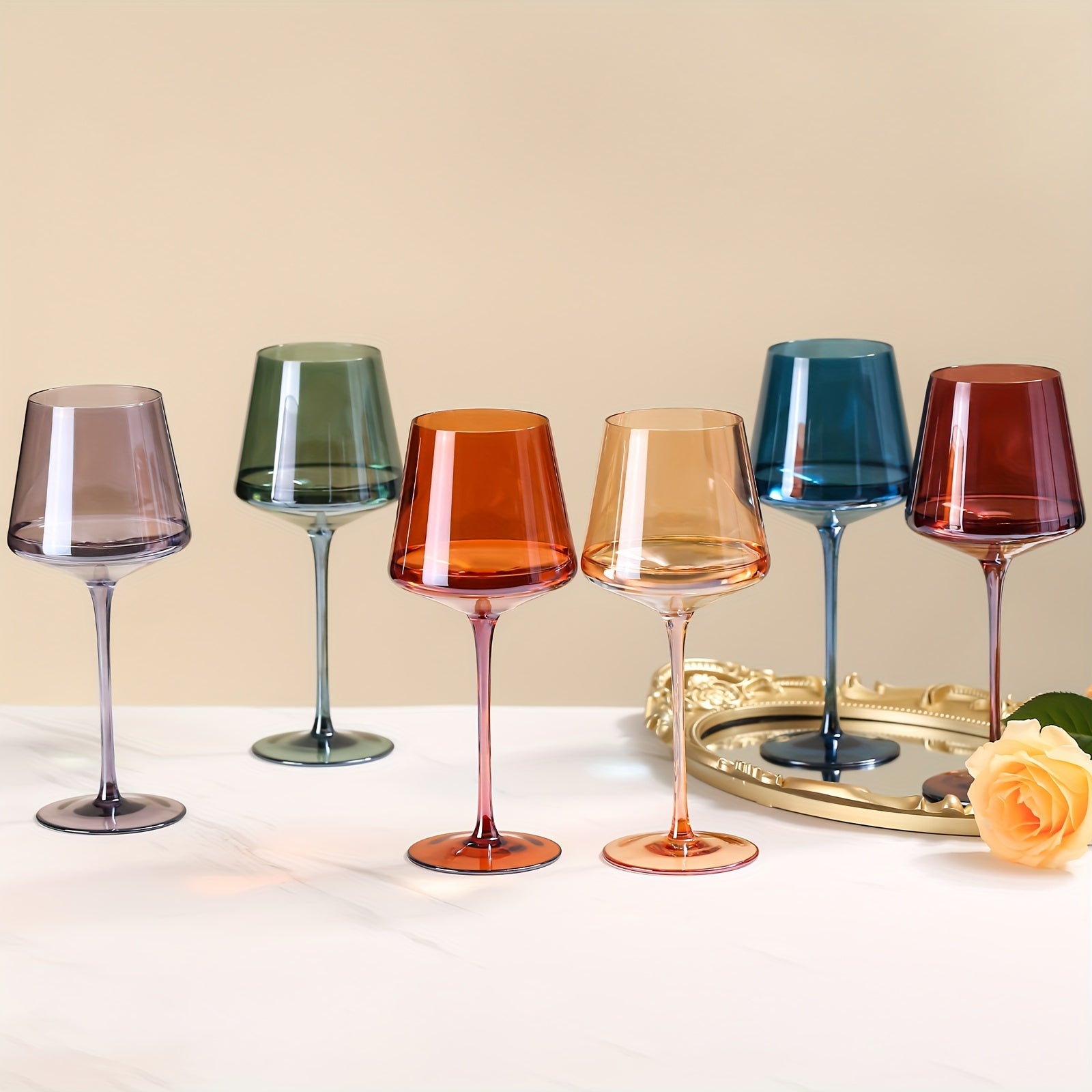Modern Wine Glasses | Set Of Six · Homefinn
