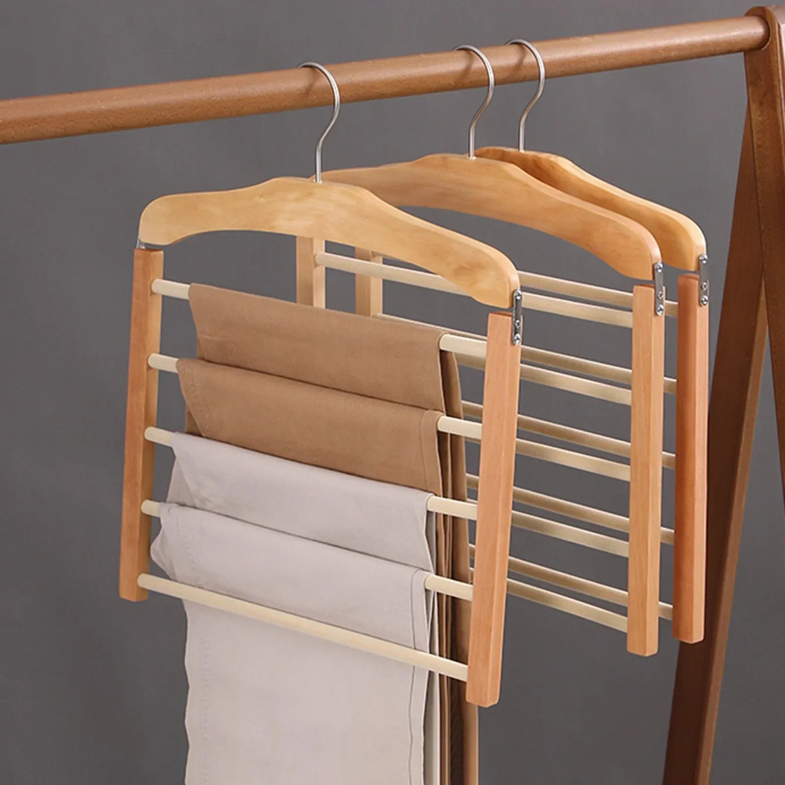 Multi Tier Trouser Hanger | Space Saving · Homefinn