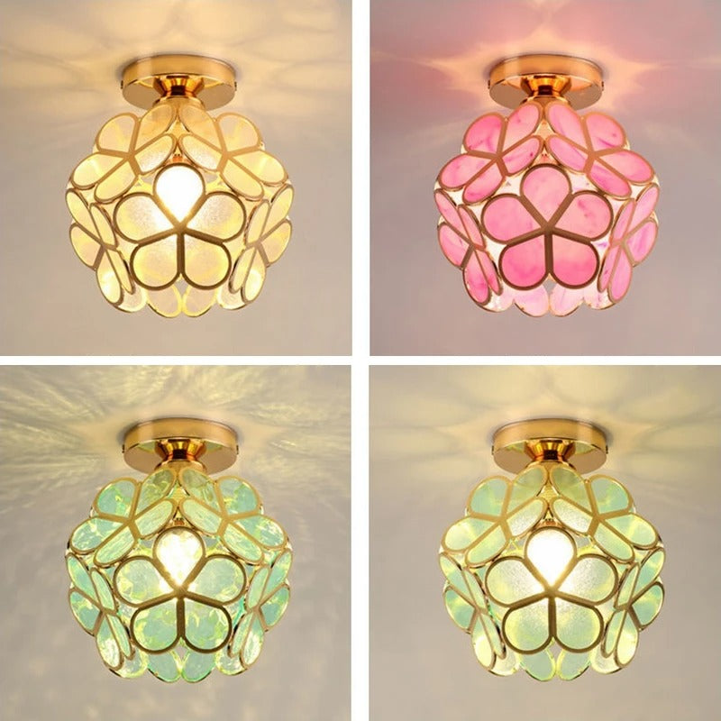 Nordic Ceiling Light | Floral Shade · Homefinn
