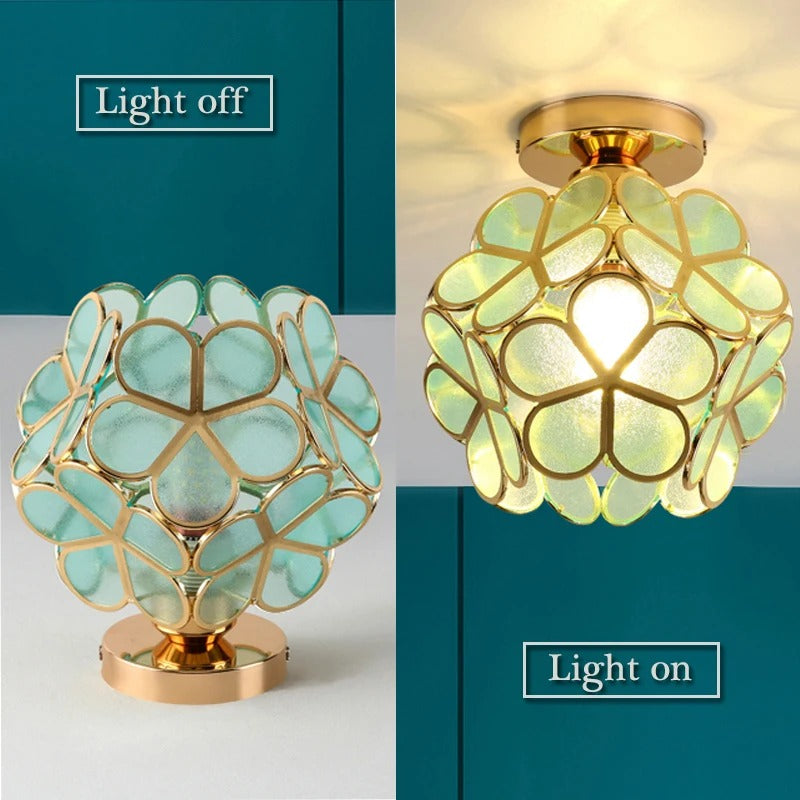 Nordic Ceiling Light | Floral Shade · Homefinn
