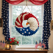 Patriotic Eagle Wreath | Wall Hanging · Homefinn