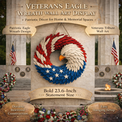 Patriotic Eagle Wreath | Wall Hanging · Homefinn