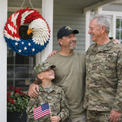 Patriotic Eagle Wreath | Wall Hanging · Homefinn