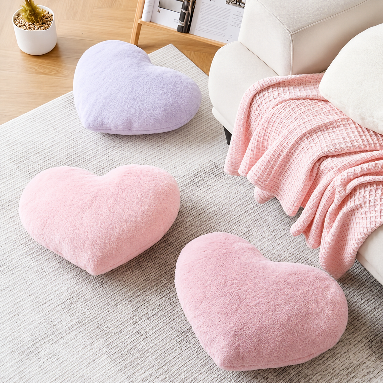 Plush Cushion | Heart Shaped · Homefinn