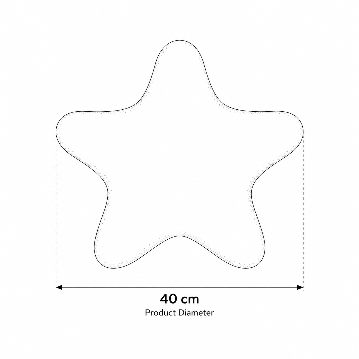 Plush Cushion | Star Shaped · Homefinn