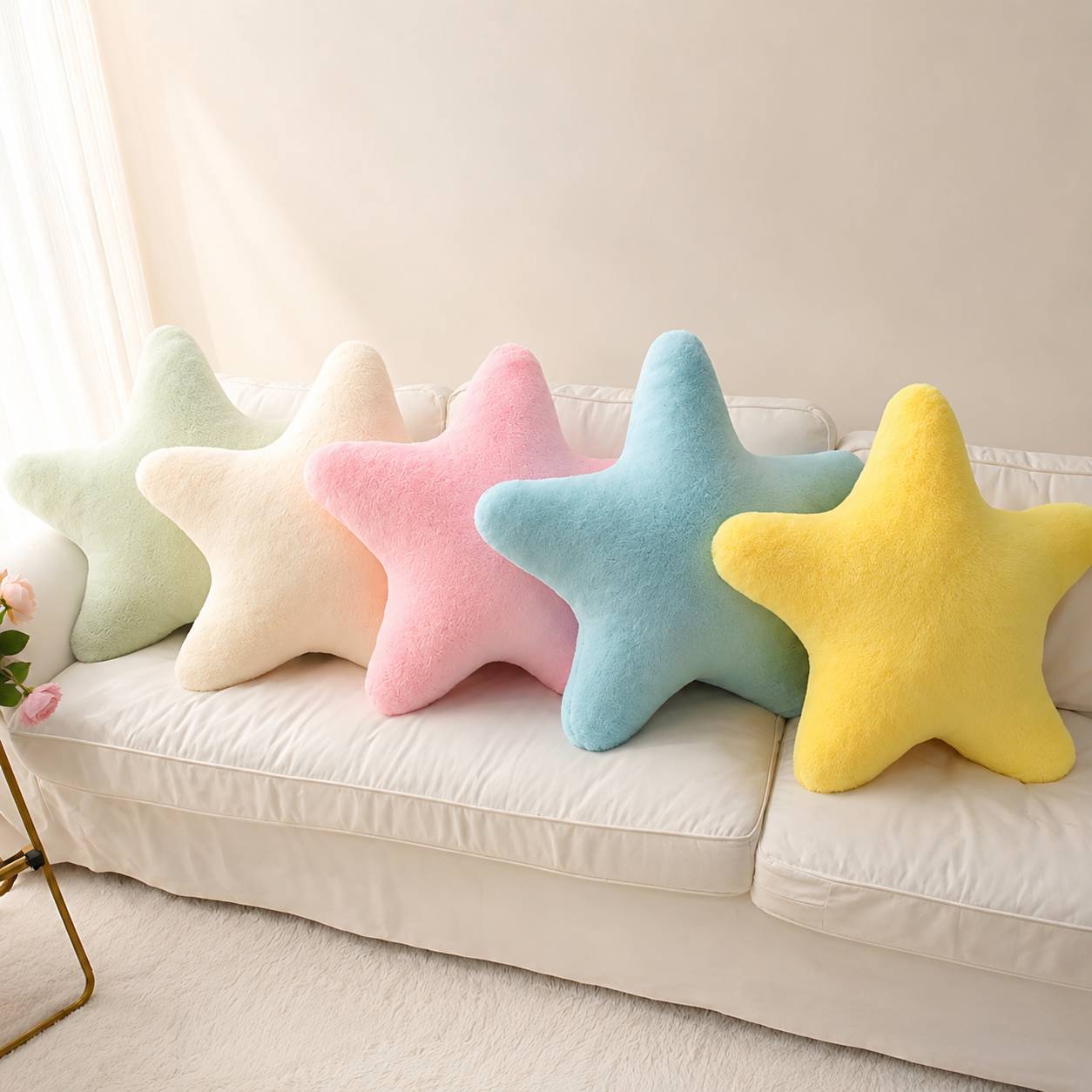 Plush Cushion | Star Shaped · Homefinn