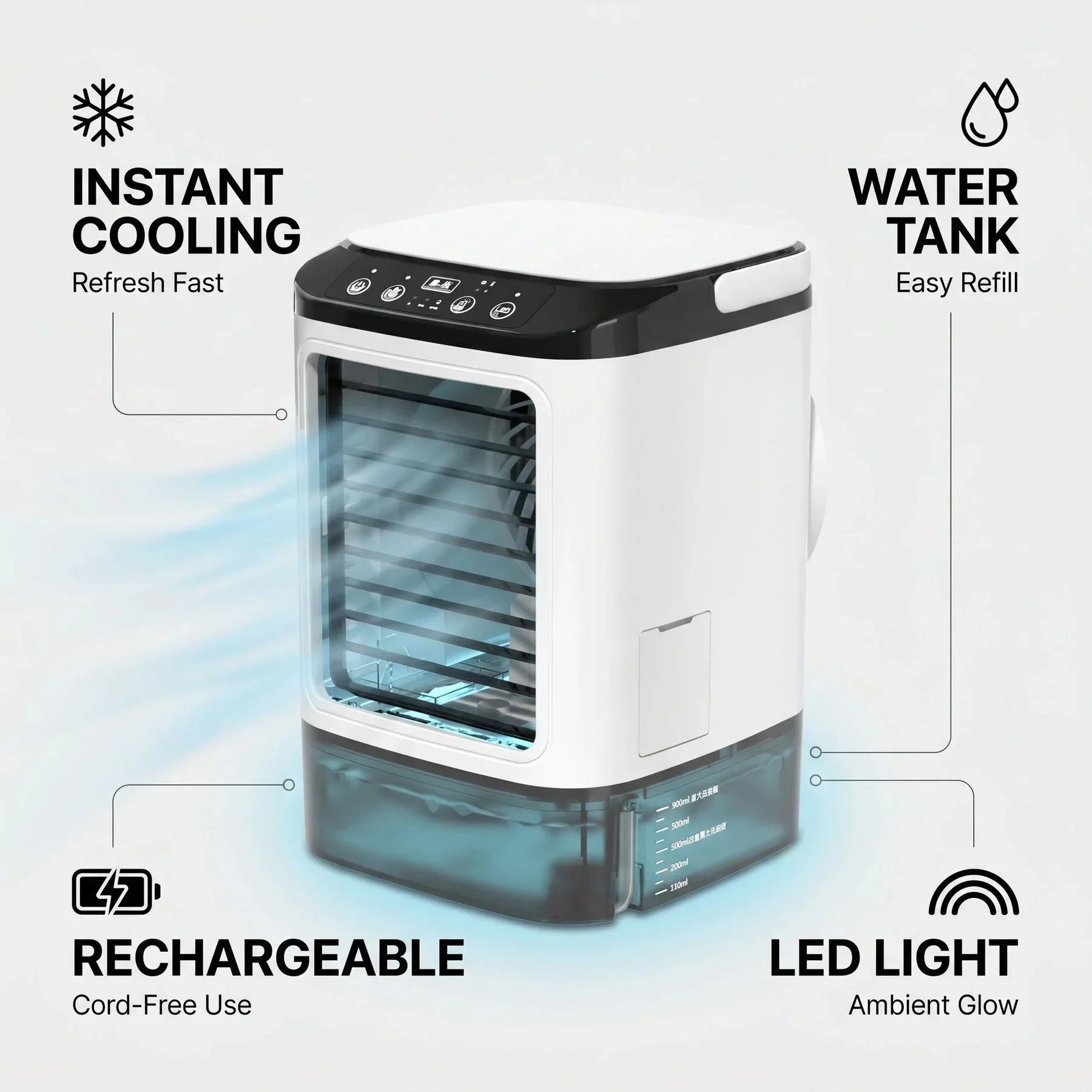 Portable Air Cooler | Ice Tank · Homefinn
