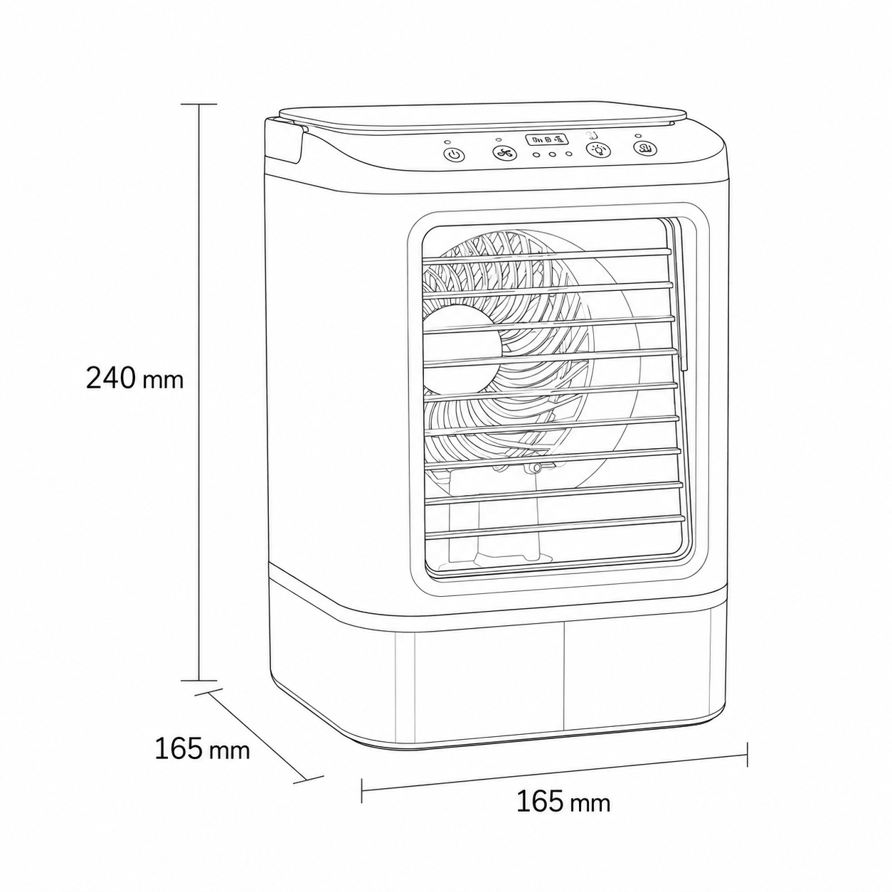 Portable Air Cooler | Ice Tank · Homefinn