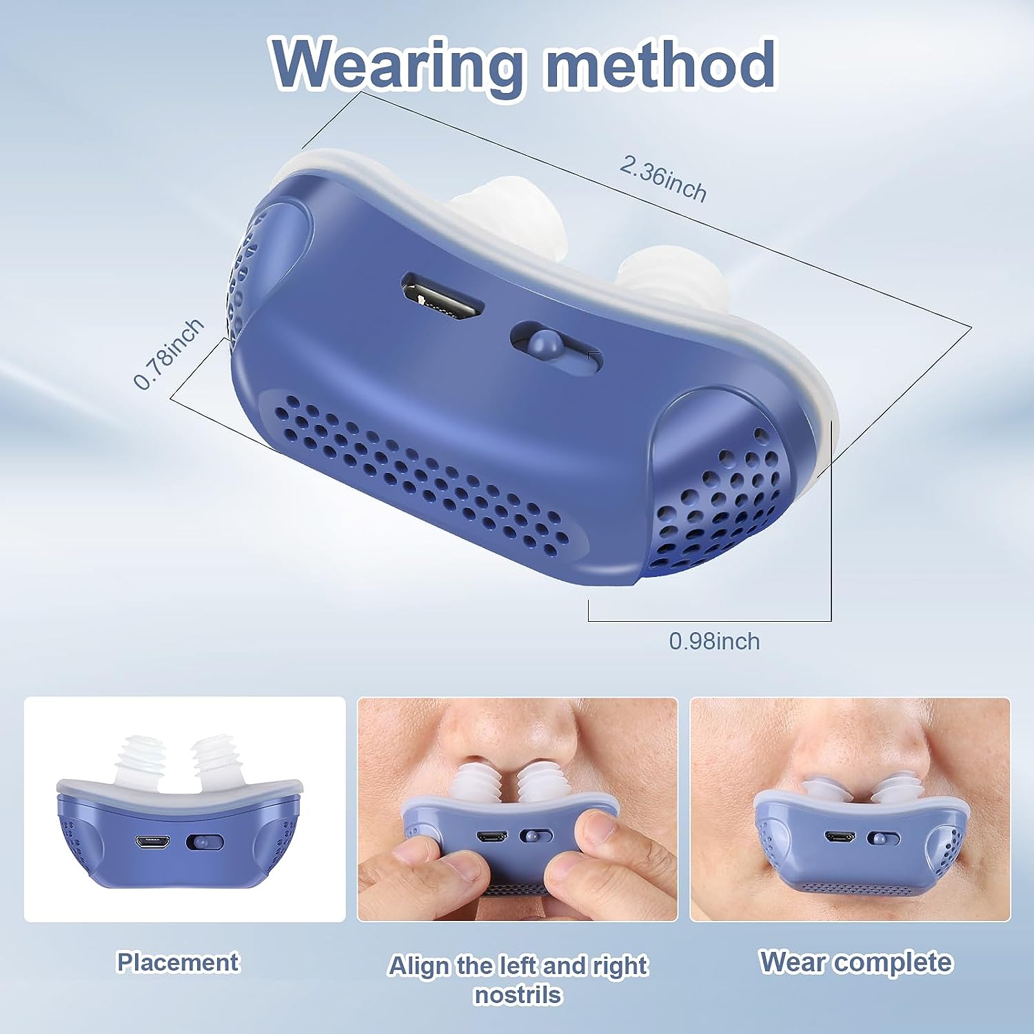 Portable Anti Snoring Device | USB Rechargeable · Homefinn