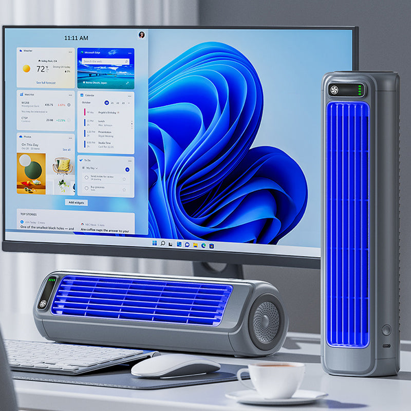 Portable Bladeless Fan | USB Rechargeable · Homefinn