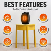 Portable Ceramic Space Heater | Oscillating · Homefinn