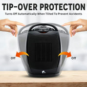 Portable Ceramic Space Heater | Oscillating · Homefinn