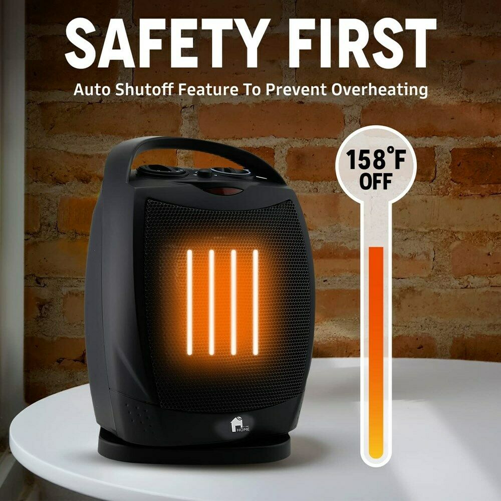 Portable Ceramic Space Heater | Oscillating · Homefinn