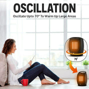 Portable Ceramic Space Heater | Oscillating · Homefinn