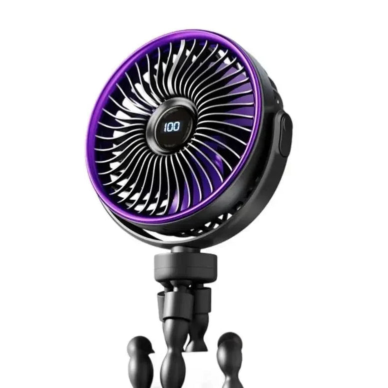 Portable Clip-On Fan | LED Display · Homefinn