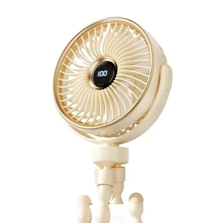 Portable Clip-On Fan | LED Display · Homefinn