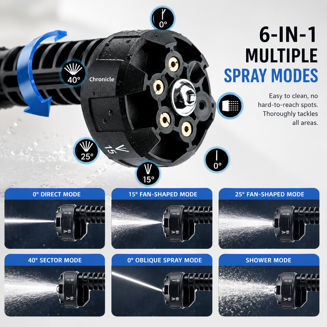 Portable Cordless Power Washer | Battery Operated Handheld Car Wash Gun • Homefinn
