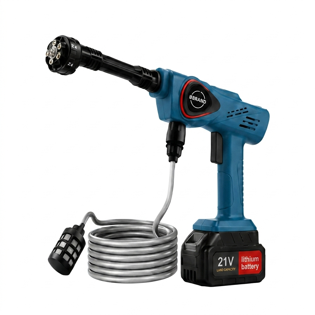 Portable Cordless Power Washer | Battery Operated Handheld Car Wash Gun • Homefinn