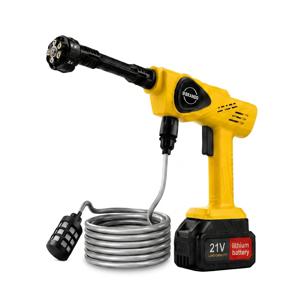 Portable Cordless Power Washer | Battery Operated Handheld Car Wash Gun • Homefinn