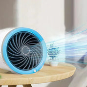 Portable Desk Fan | LED Light · Homefinn
