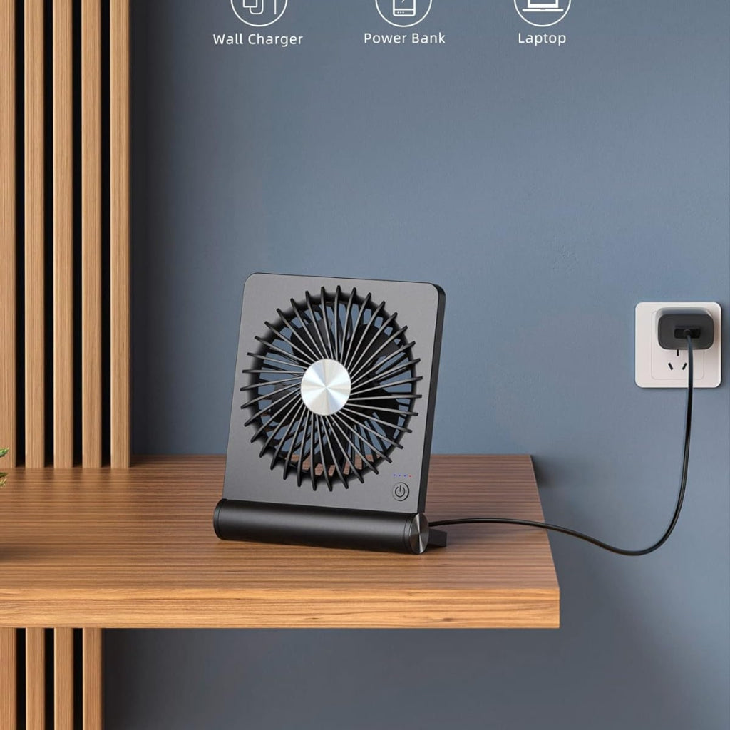 Portable Desk Fan | USB Rechargeable · Homefinn