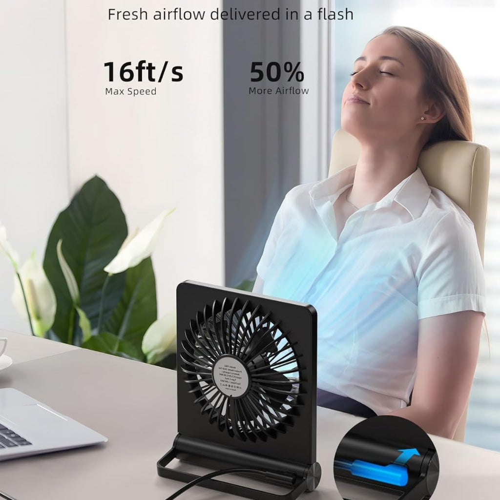 Portable Desk Fan | USB Rechargeable · Homefinn