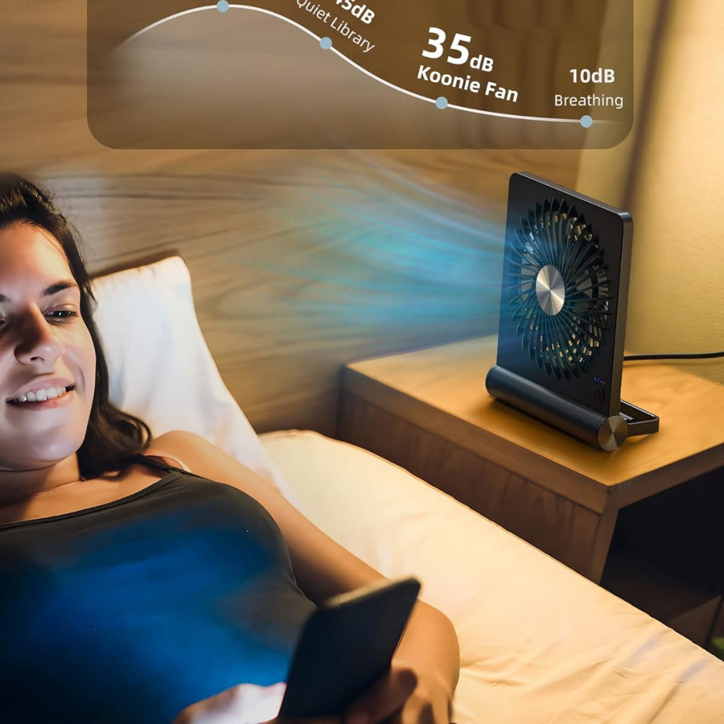 Portable Desk Fan | USB Rechargeable · Homefinn