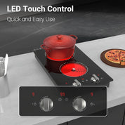 Portable Electric Cooktop | Double Burner · Homefinn