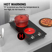 Portable Electric Cooktop | Double Burner · Homefinn