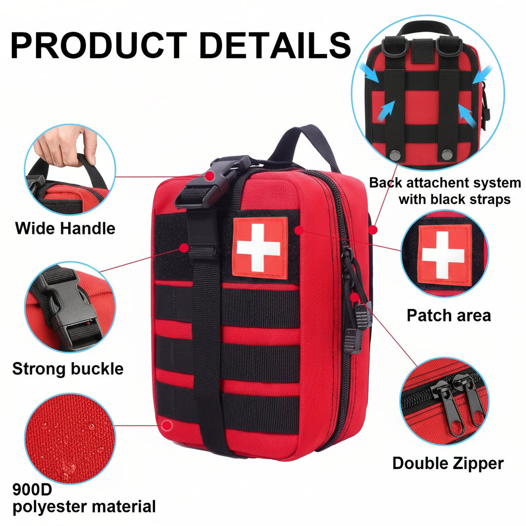 Portable First Aid Kit | Tactical Bag · Homefinn