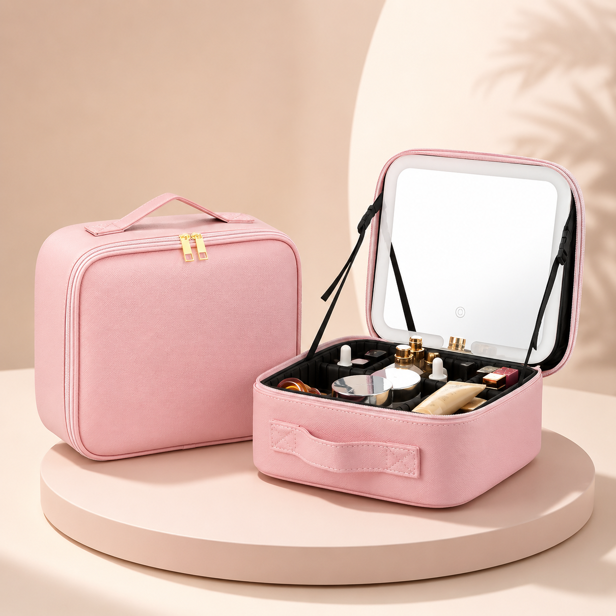 Portable Makeup Case | LED Mirror · Homefinn