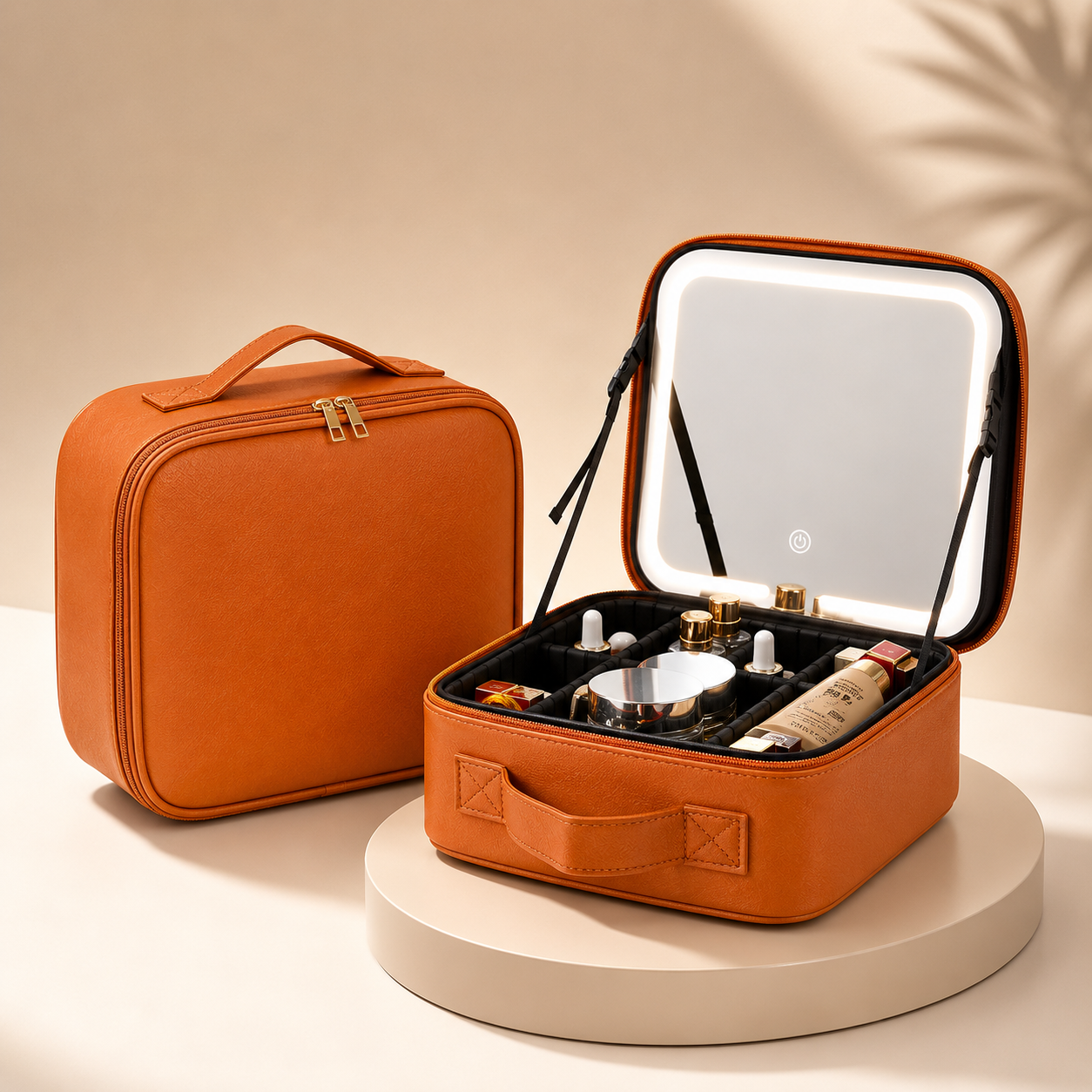 Portable Makeup Case | LED Mirror · Homefinn