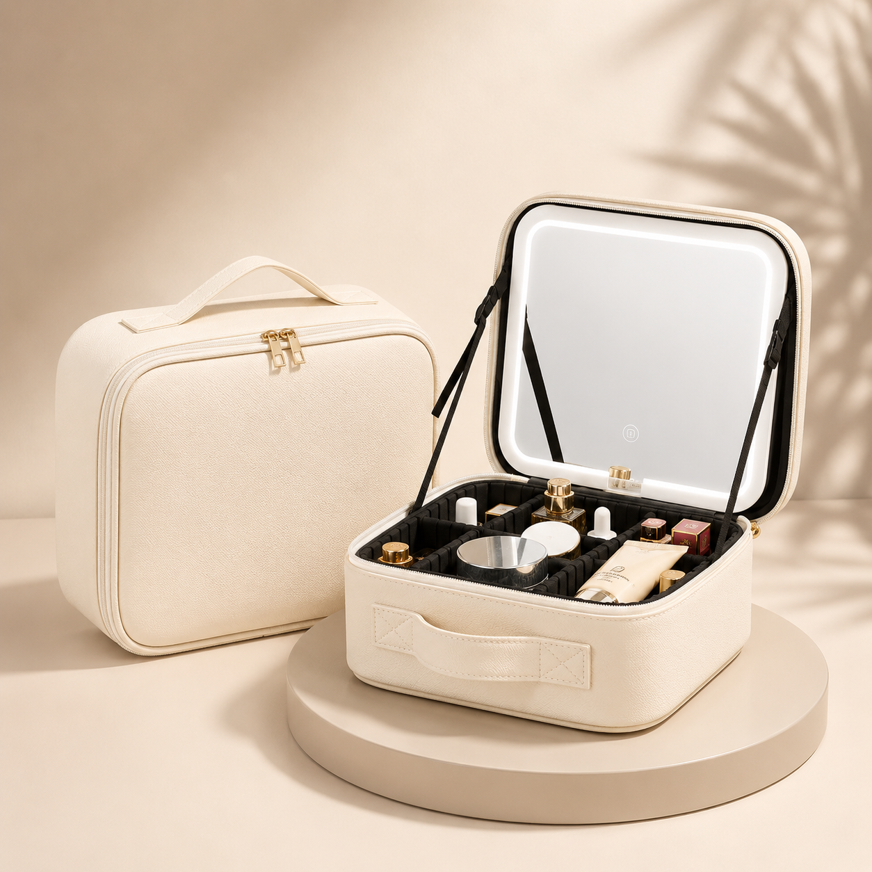 Portable Makeup Case | LED Mirror · Homefinn