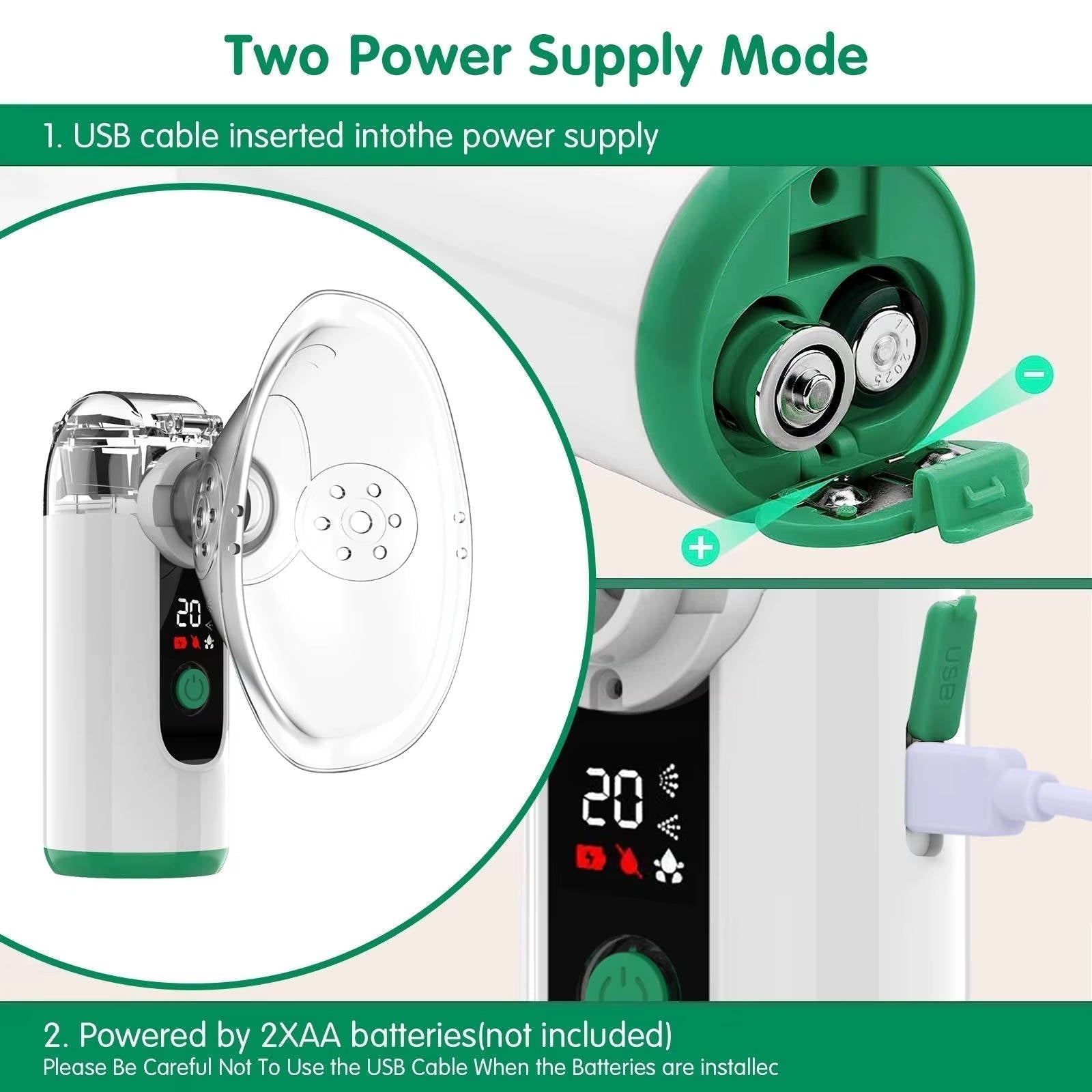 Portable Nebuliser | USB Rechargeable · Homefinn