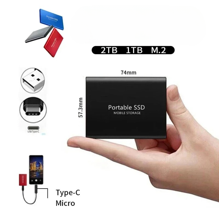 Portable SSD | USB-C External Storage · Homefinn