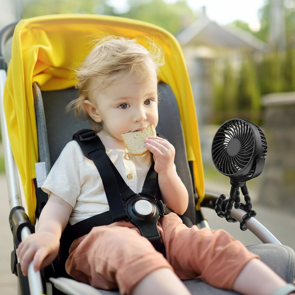 Portable Stroller Fan | Flexible Tripod · Homefinn