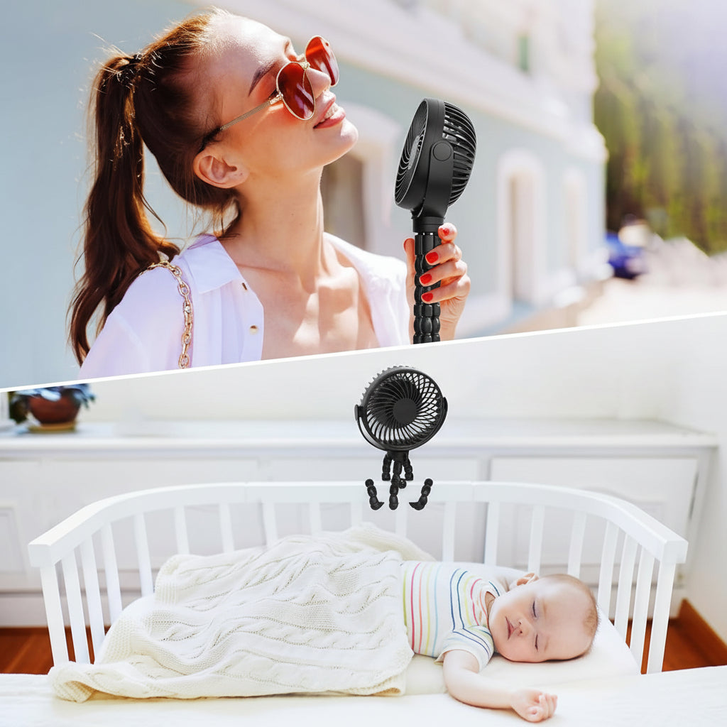 Portable Stroller Fan | Flexible Tripod · Homefinn