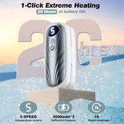 Rechargeable Hand Warmer | LED Display · Homefinn