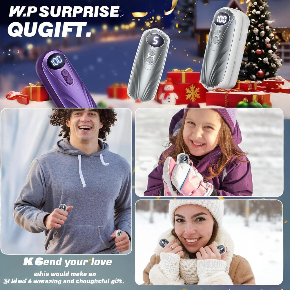 Rechargeable Hand Warmer | LED Display · Homefinn