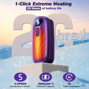 Rechargeable Hand Warmer | LED Display · Homefinn