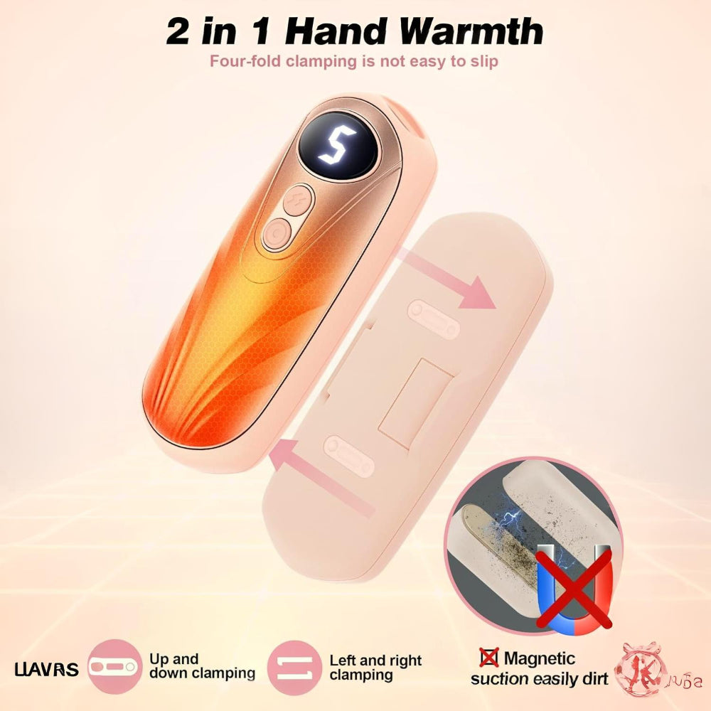 Rechargeable Hand Warmer | LED Display · Homefinn