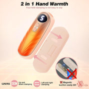 Rechargeable Hand Warmer | LED Display · Homefinn
