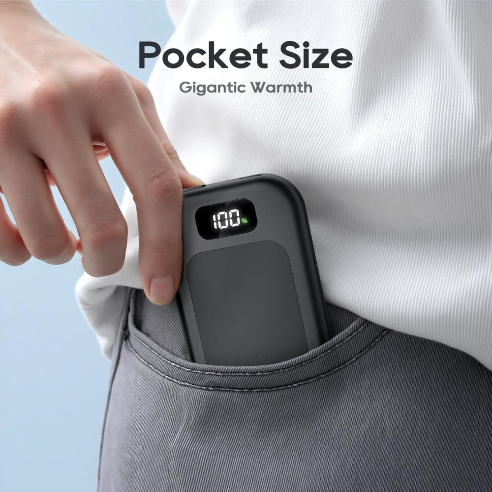 Rechargeable Hand Warmer | LED Display · Homefinn