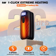 Rechargeable Hand Warmer | LED Display · Homefinn