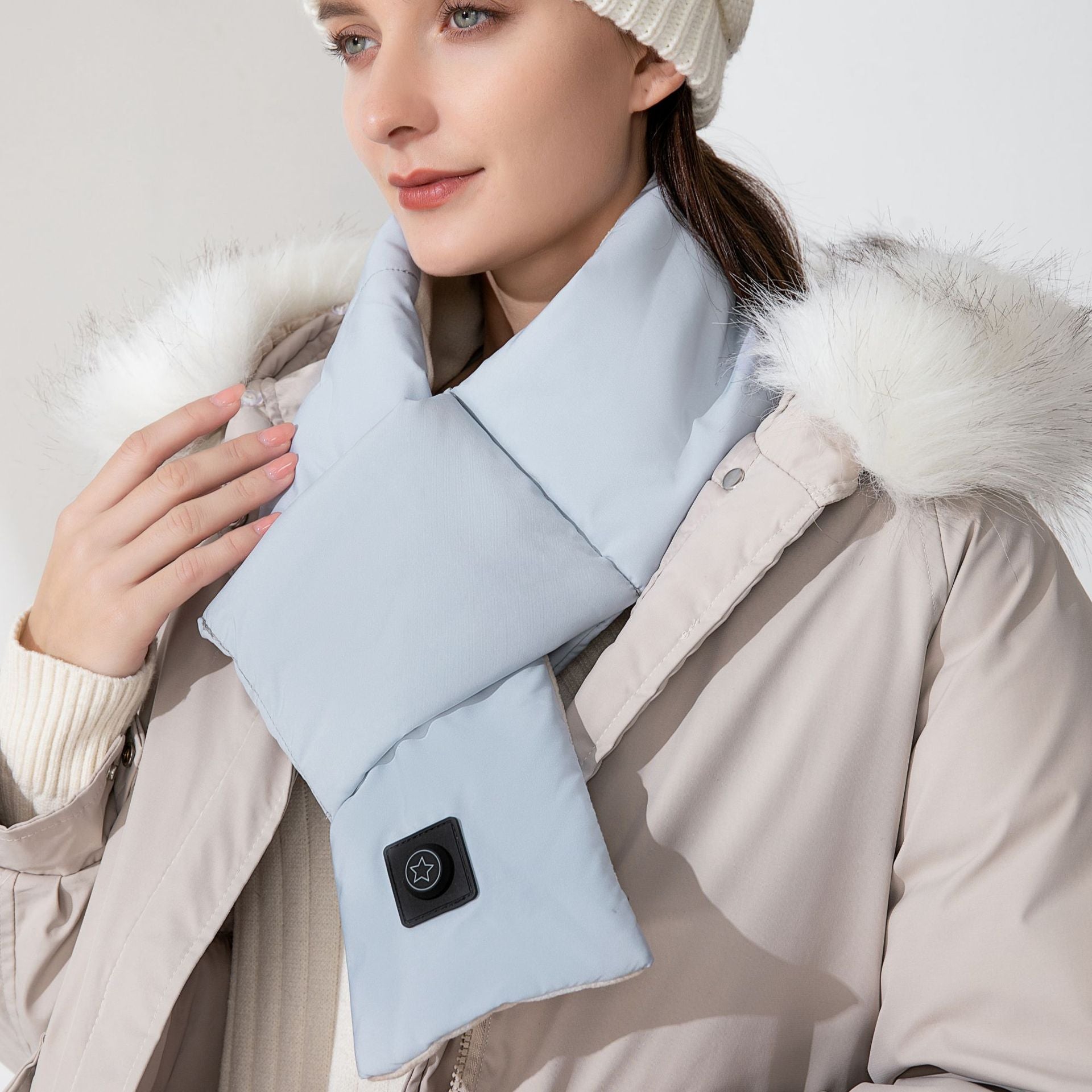 Rechargeable Heated Scarf | USB Powered · Homefinn