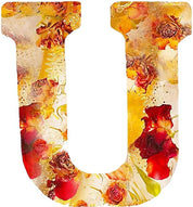 Resin Letter Night Light | LED Pressed Flowers · Homefinn