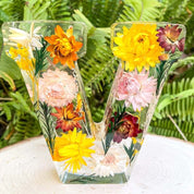 Resin Letter Night Light | LED Pressed Flowers · Homefinn