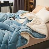 Reversible Throw Blanket | Sherpa Lined