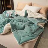 Reversible Throw Blanket | Sherpa Lined